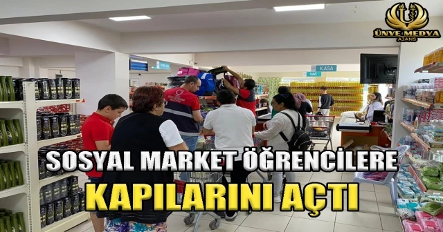 SOSYAL MARKET ÖĞRENCİLERE KAPILARINI AÇTI