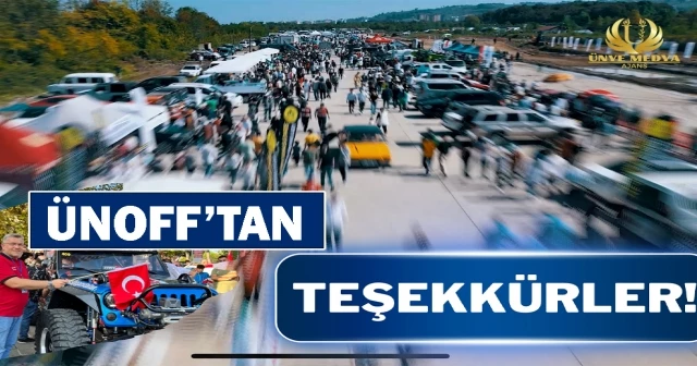 ÜNOFF’DAN ÜNYE’YE TEŞEKKÜR