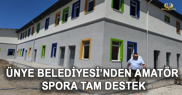 ÜNYE BELEDİYESİ’NDEN AMATÖR SPORA TAM DESTEK