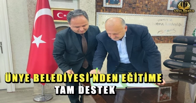 ÜNYE BELEDİYESİ’NDEN EĞİTİME TAM DESTEK