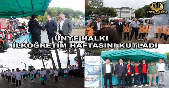 ÜNYE HALKI İLKÖĞRETİM HAFTASINI KUTLADI