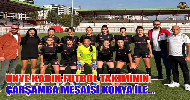 ÜNYE KADIN FUTBOL TAKIMININ ÇARŞAMBA MESAİSİ KONYA İLE…