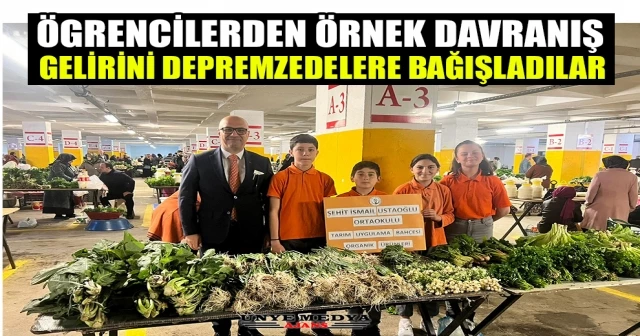 ÜNYE KÖYLÜ PAZARINDA ÖGRENCİLERDEN ORNEK DAVRANIŞ