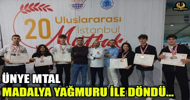 ÜNYE MTAL MADALYA YAĞMURU İLE DÖNDÜ…