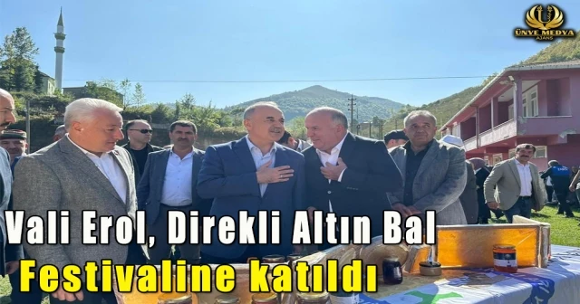 Vali Erol, Direkli Altın Bal Festivaline katıldı