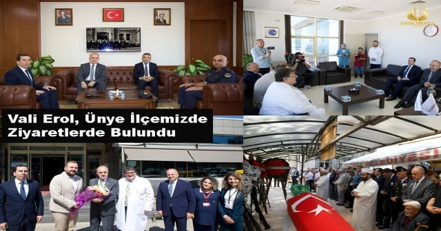 Vali Erol, Ünye İlçemizde Ziyaretlerde Bulundu