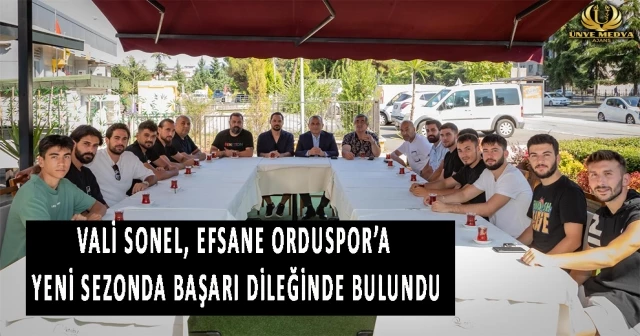 VALİ SONEL, EFSANE ORDUSPOR’A YENİ SEZONDA BAŞARI DİLEĞİNDE BULUNDU