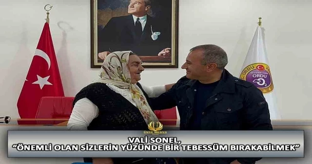 VALİ SONEL, “ÖNEMLİ OLAN SİZLERİN YÜZÜNDE BİR TEBESSÜM BIRAKABİLMEK”