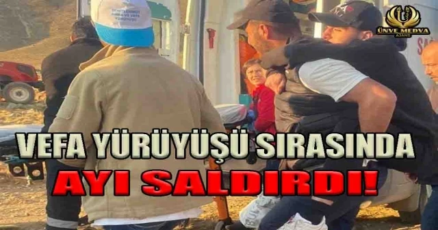 VEFA YÜRÜYÜŞÜ SIRASINDA AYI SALDIRDI!