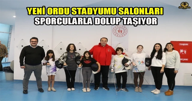 YENİ ORDU STADYUMU SALONLARI SPORCULARLA DOLUP TAŞIYOR